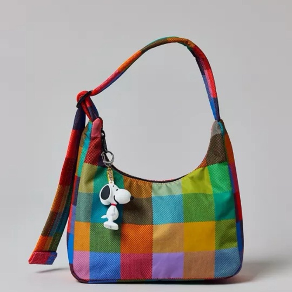 BAGGU x  UO - MADRAS Mini Nylon Shoulder Bag